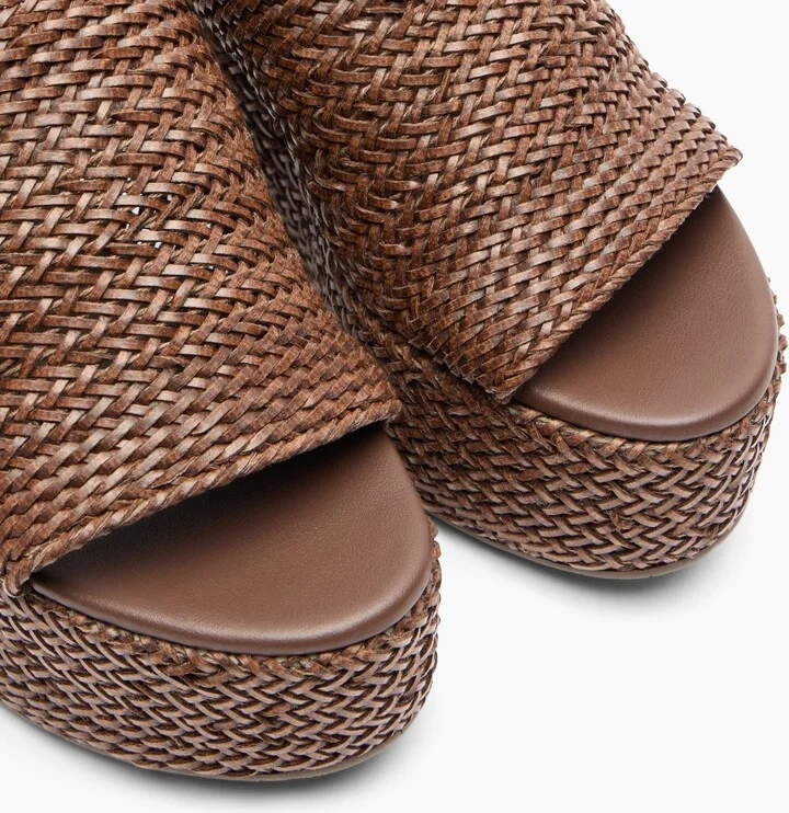 Casadei Zeppa Twiga - Woman Wedges And Slides Rum 40 - Image 5