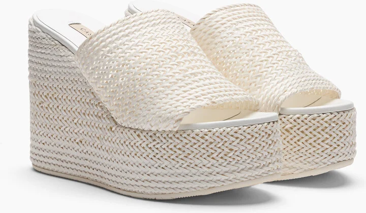 Casadei Zeppa Twiga - Woman Wedges And Slides White 35 - Image 2