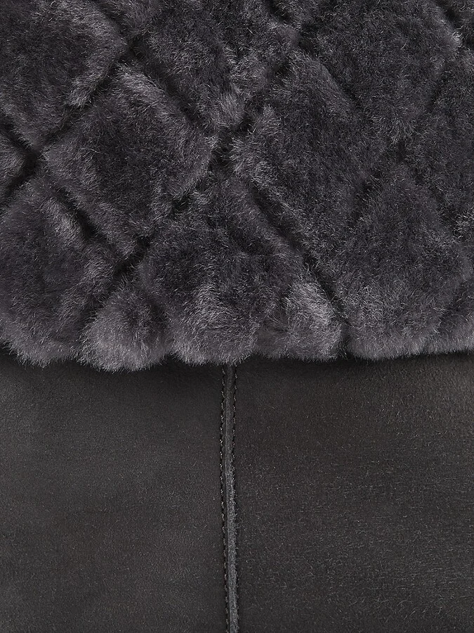 Casandra Shearling Trim Suede Boots - Image 6