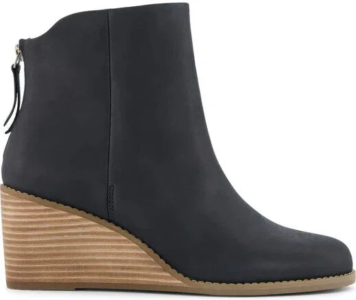 Casey 10021311 Boots Women's 7.5 Black Leather Zipper Ankle Bootie KHD2305