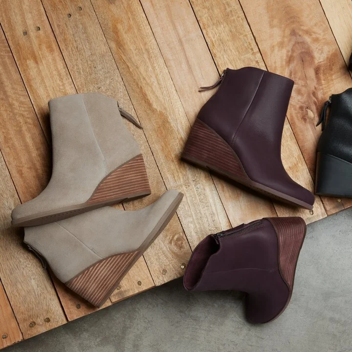 Casey Suede Wedge Boot - Image 2