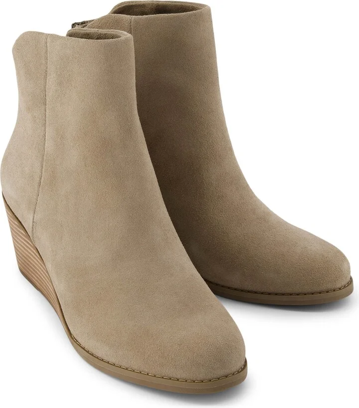 Casey Suede Wedge Boot - Image 3