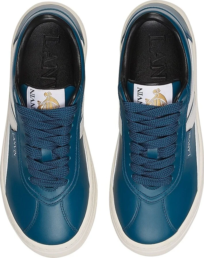 Cash Leather Sneakers - Petrol Ecru - Size 2 - Image 3