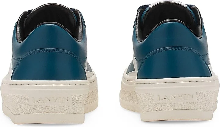 Cash Leather Sneakers - Petrol Ecru - Size 2 - Image 4