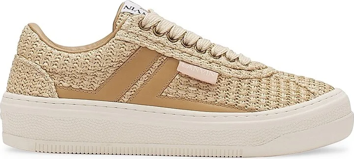 Cash Raffia Sneakers - Natural - Size 2