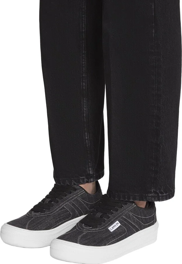 Cash Sneakers By Lanvin In Denim - Image 6