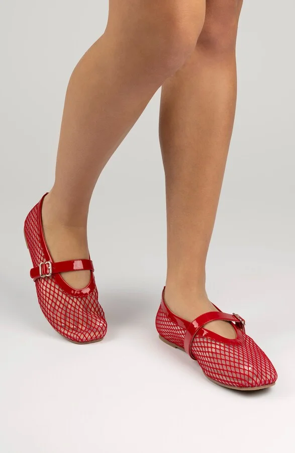 Casha Mesh Mary Jane Flat - Image 8