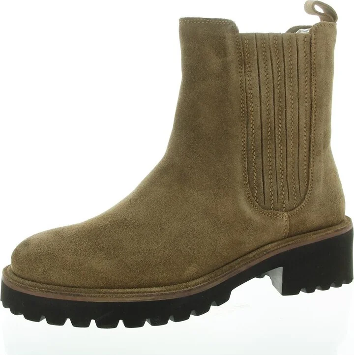 CASHEW Womens Suede Round toe Ankle Boots