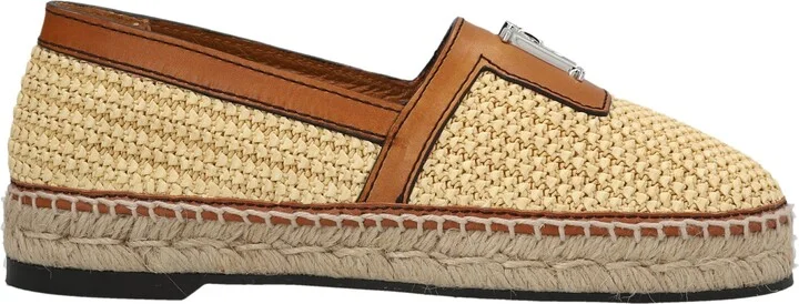 Cashmere Rafia Flat Shoes