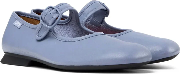 Casi Myra buckle-strap leather ballet flats - Image 2