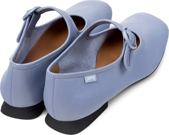 Casi Myra buckle-strap leather ballet flats - Image 5