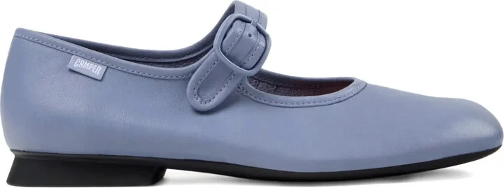 Casi Myra buckle-strap leather ballet flats