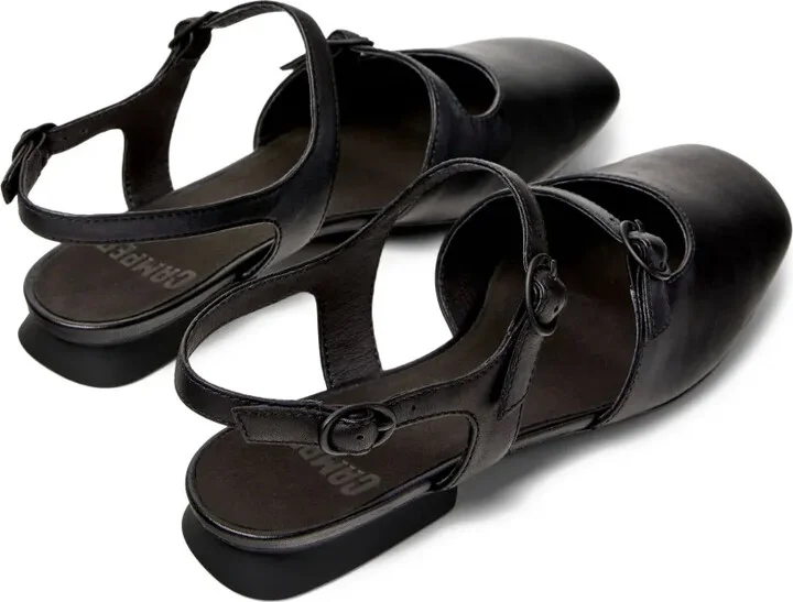 Casi Myra buckle-strap leather pumps - Image 3