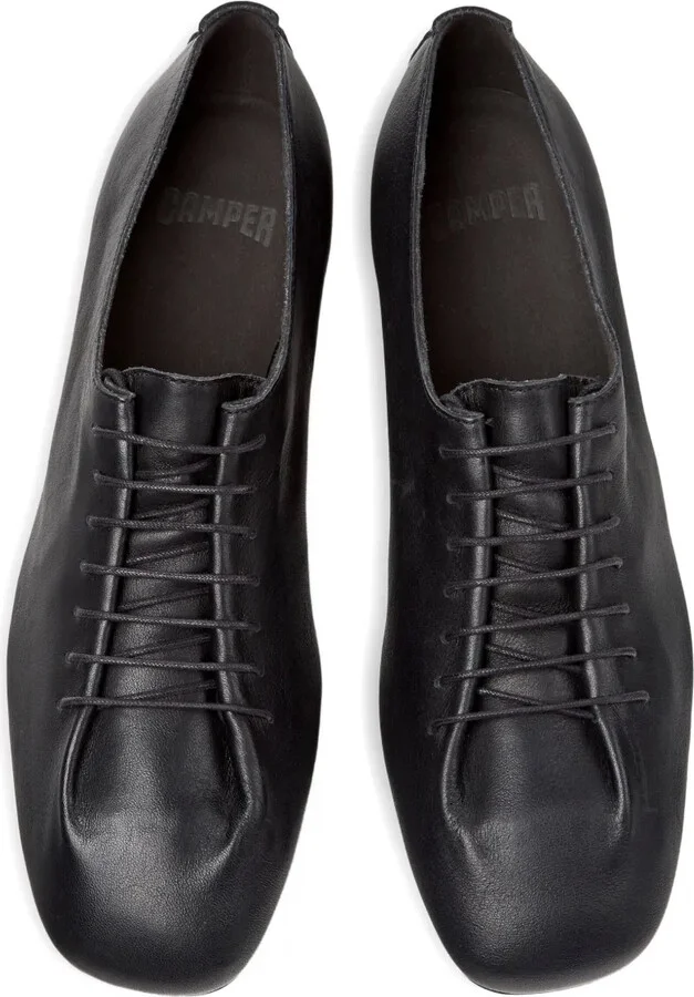 Casi Myra lace-up leather flats - Image 4