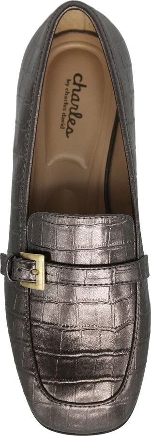 Casper Croc Embossed Loafer - Image 3