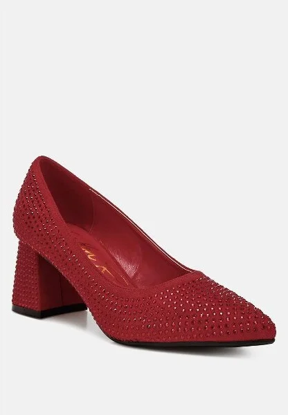 Caspia Rhinestones Embellished Pumps Women - Image 4