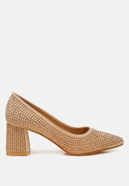 Caspia Rhinestones Embellished Pumps Women