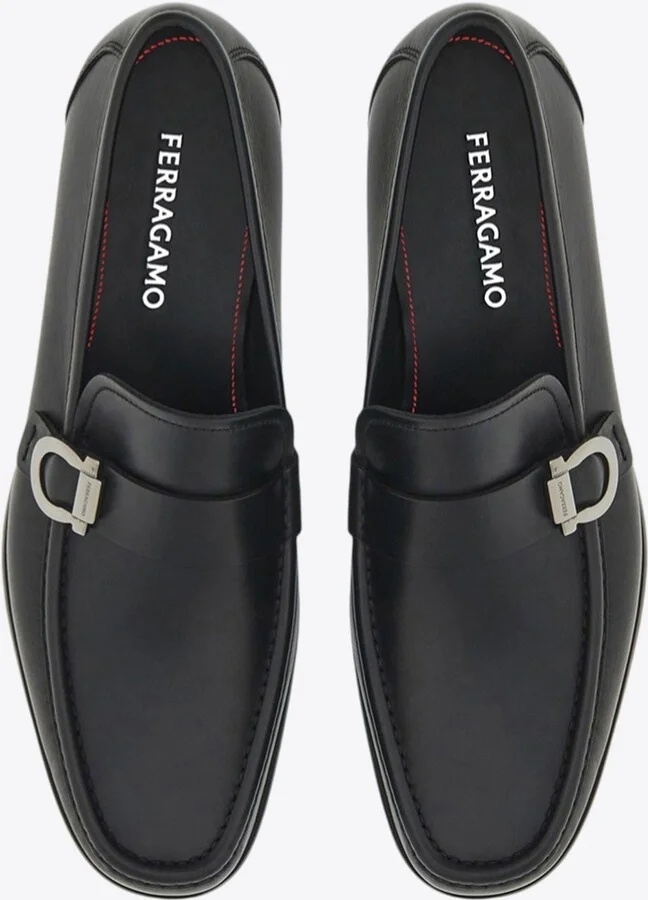 Caspian Gancini Leather Loafers - Image 2
