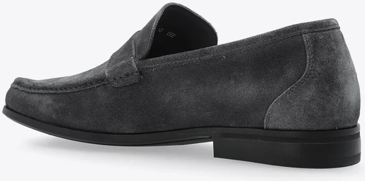 Caspian Gancini Plaque Leather Loafers - Image 2