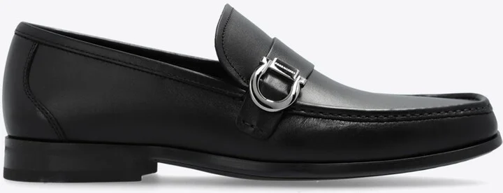 Caspian Leather Gancini Loafers