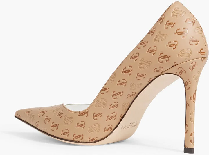 Cass 95 embossed leather and PVC pumps - Image 3