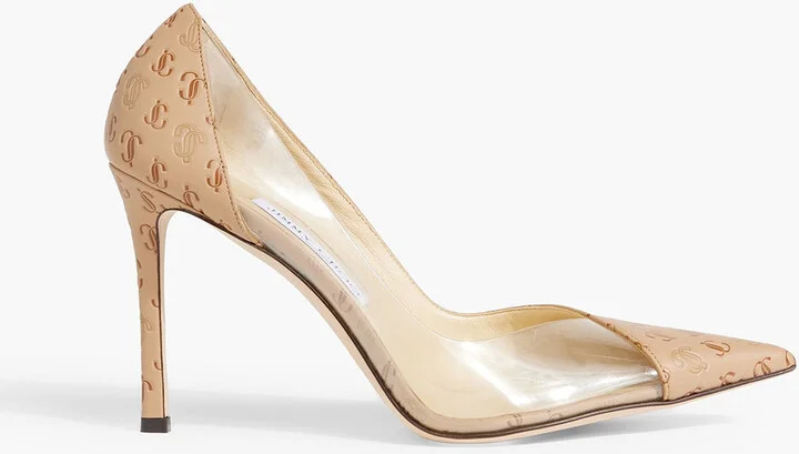 Cass 95 embossed leather and PVC pumps