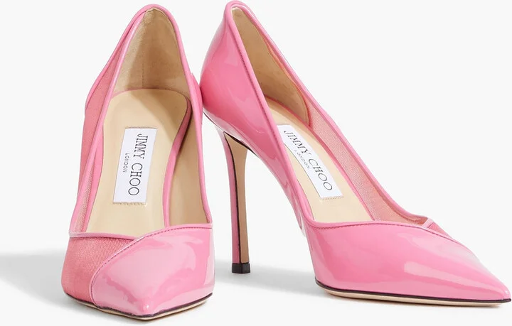 Cass 95 mesh and patent-leather pumps - Image 2