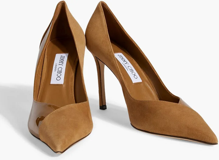 Cass 95 patent-leather and suede pumps - Image 2