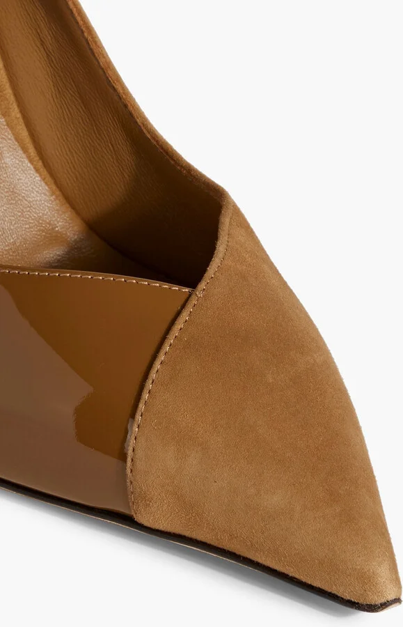 Cass 95 patent-leather and suede pumps - Image 4
