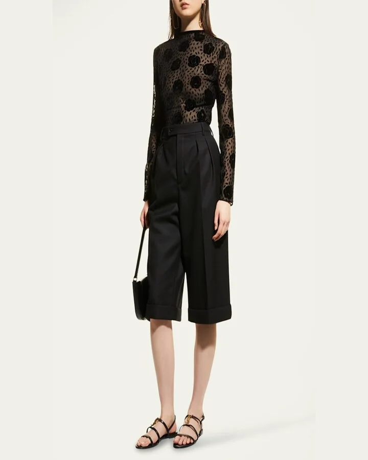 Cassandra Calfskin YSL Slingback Sandals - Image 3