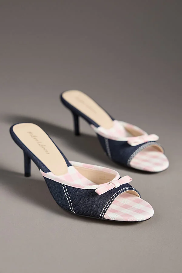 Cassandra Denim Kitten Heels