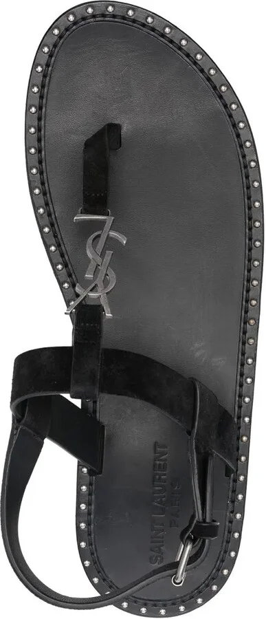Cassandra logo plaque flat sandals - Image 4