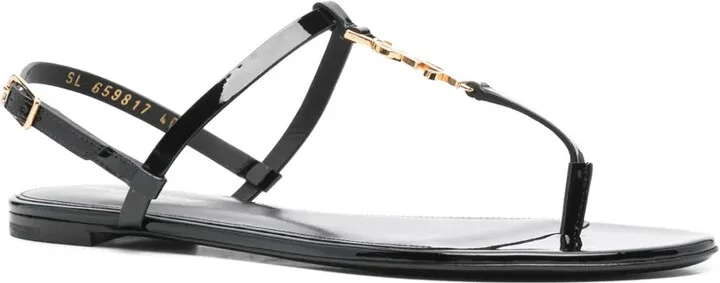 Cassandra logo plaque sandals - Image 2