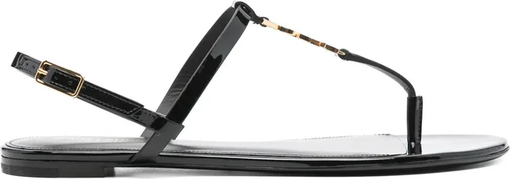 Cassandra logo plaque sandals