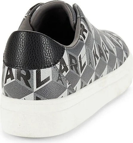Cassandra Monogram Print Slip On Sneakers - Image 3