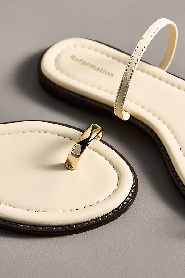 Cassandra Toe-Ring Flat Sandals - Image 3