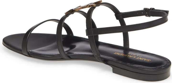 Cassandra YSL Logo Strappy Sandal - Image 2