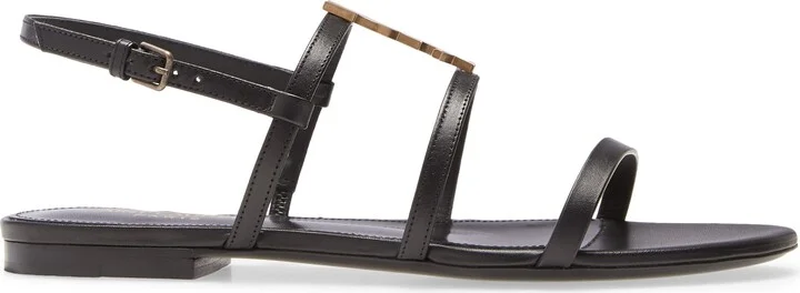 Cassandra YSL Logo Strappy Sandal - Image 3