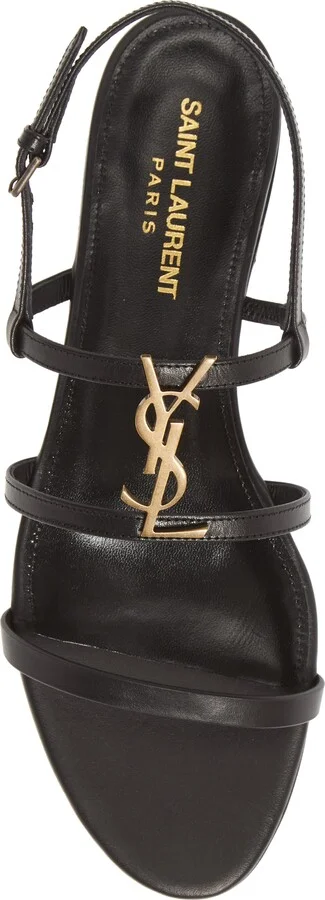 Cassandra YSL Logo Strappy Sandal - Image 5