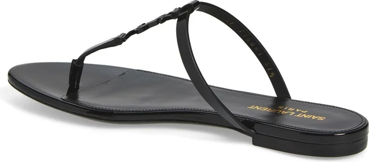 Cassandra YSL Logo T-Strap Sandal - Image 2