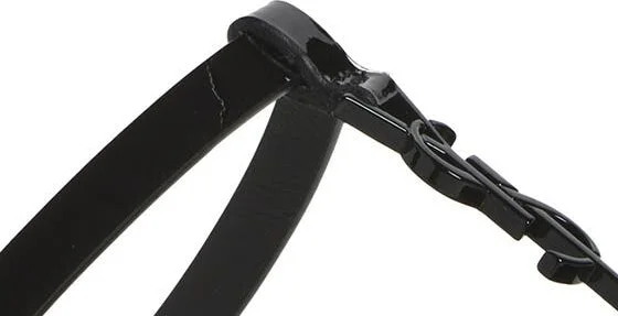 Cassandra YSL Logo T-Strap Sandal - Image 7