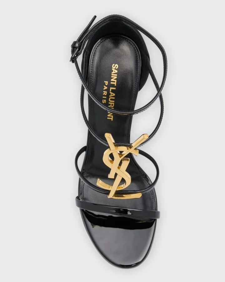 Cassandra YSL Medallion Stiletto Sandals - Image 5