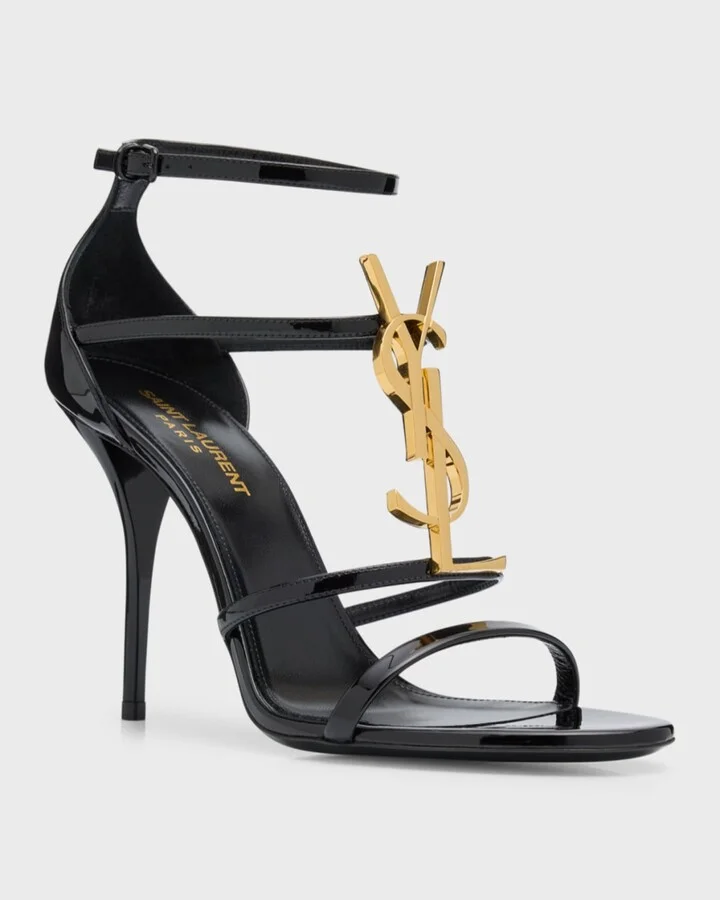 Cassandra YSL Medallion Stiletto Sandals - Image 8