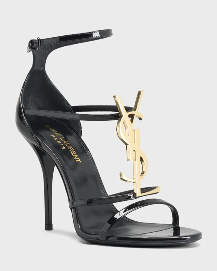 Cassandra YSL Medallion Stiletto Sandals - Image 9