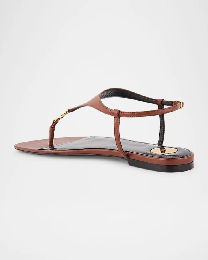 Cassandra YSL Smooth Leather Sandals - Image 2