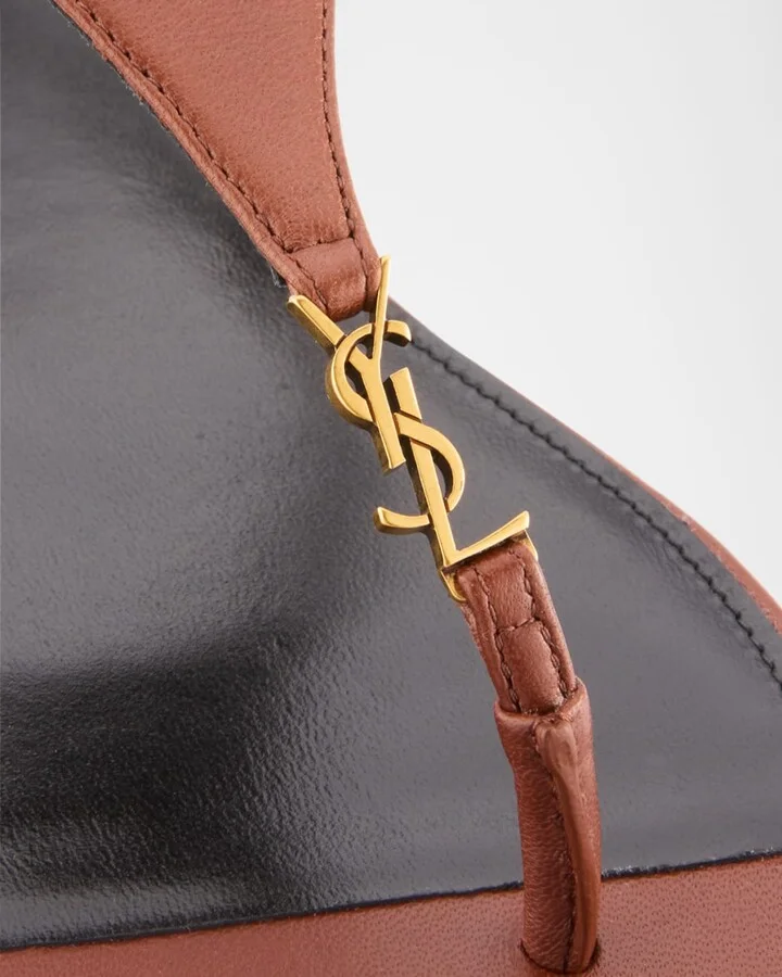 Cassandra YSL Smooth Leather Sandals - Image 5