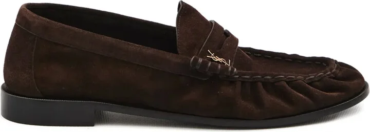 Cassandre-detail suede loafers