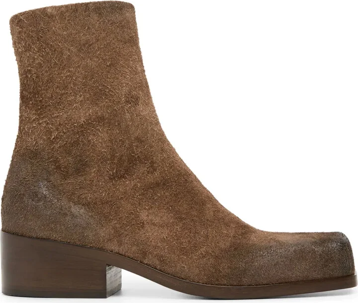 Cassello square-toe suede ankle boots