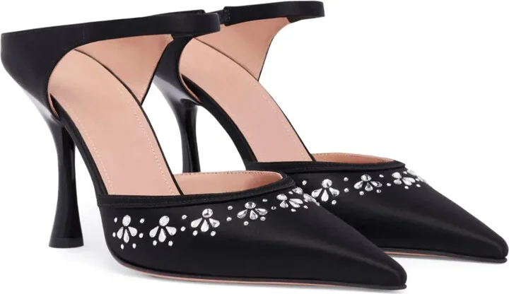 Cassie 90mm crystal-embellished pumps - Image 2