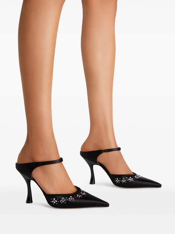 Cassie 90mm crystal-embellished pumps - Image 5